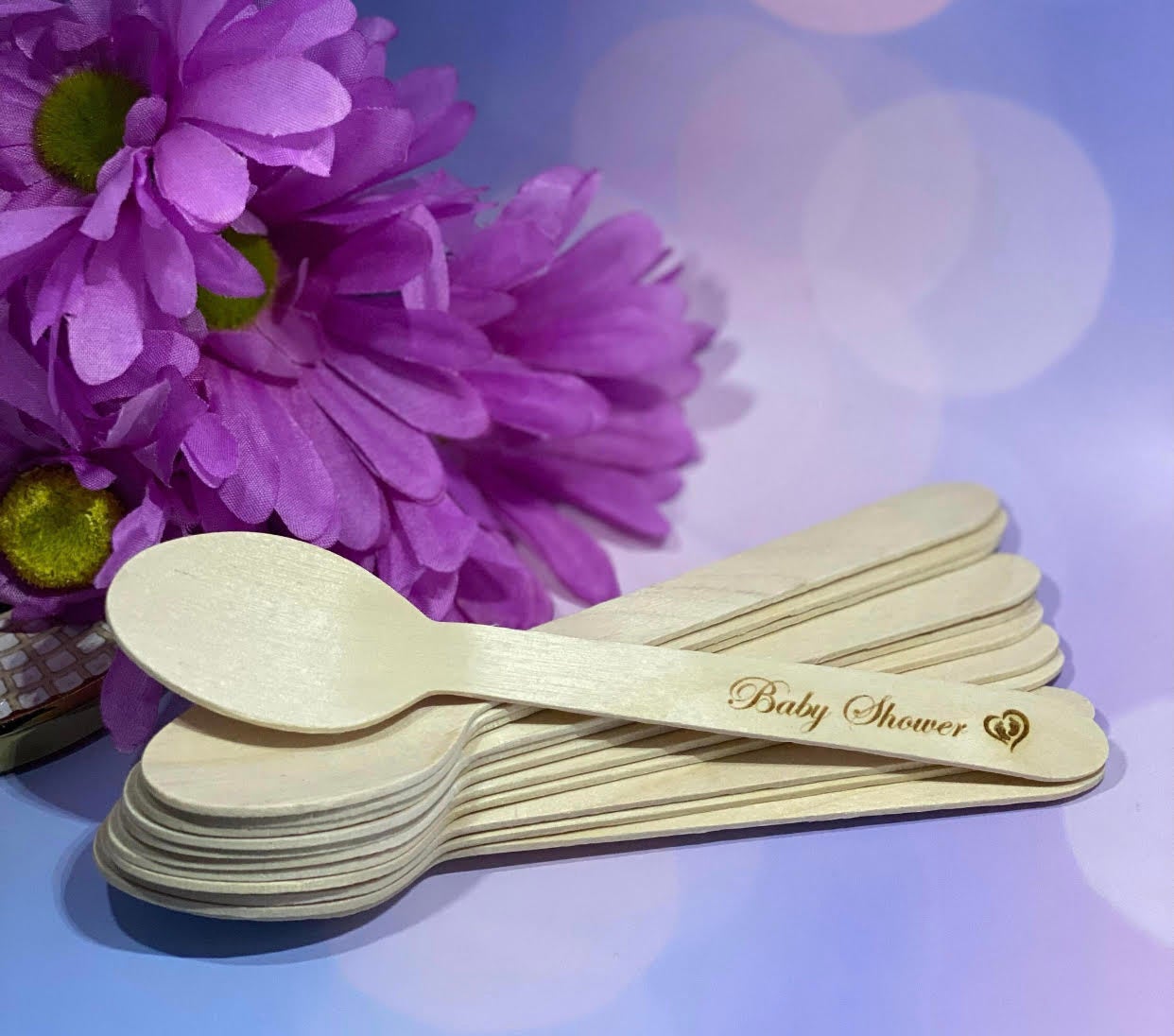 Baby Shower Gift Custom Baby Spoon Choose 1-4 Spoons Color